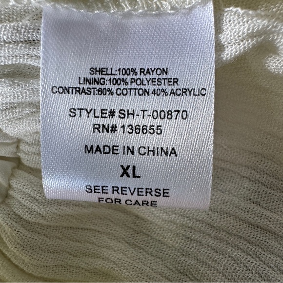 NWT Anthropologie Sarah Hann Ivory Crochet Halter Peplum Top XL Boho - Picture 11 of 14